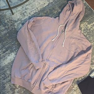 Oversized zip up hoodie